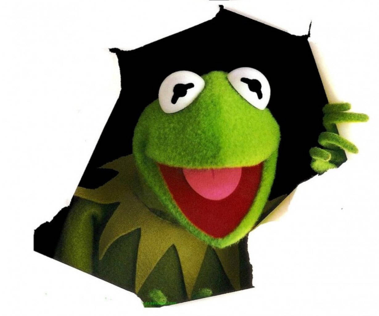 Kermit La Rana I Muppet Ripping Sfondo Sfondo