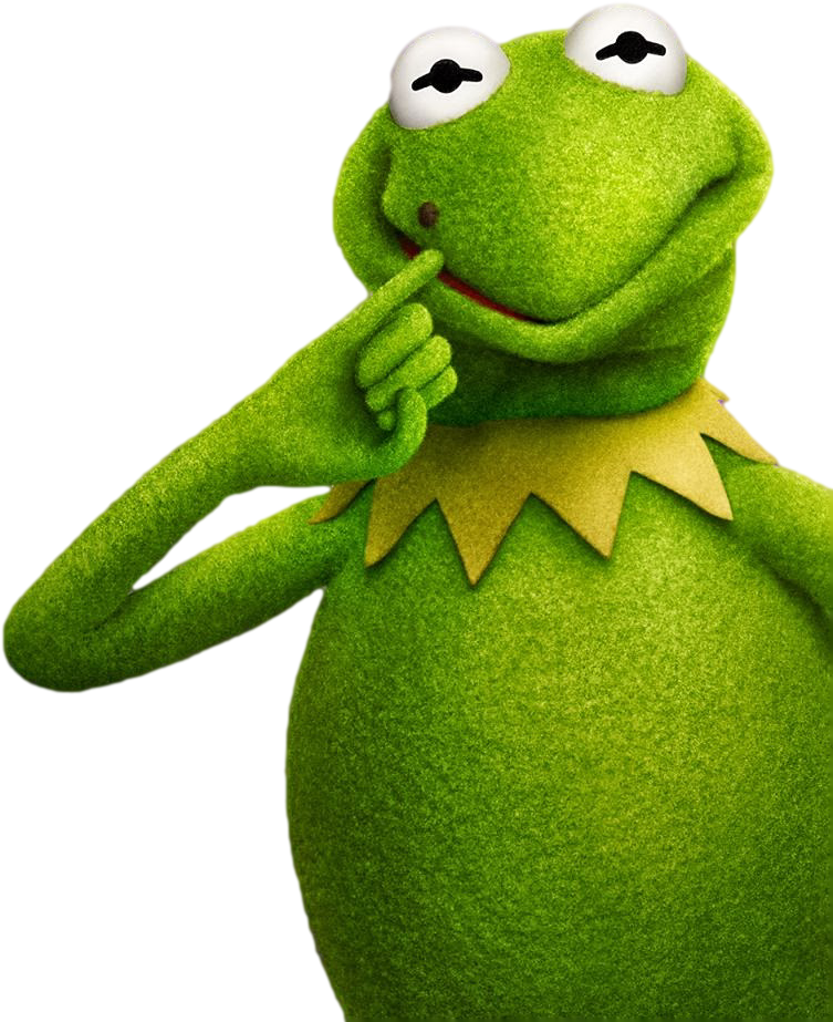 Kermit The Thinker PNG