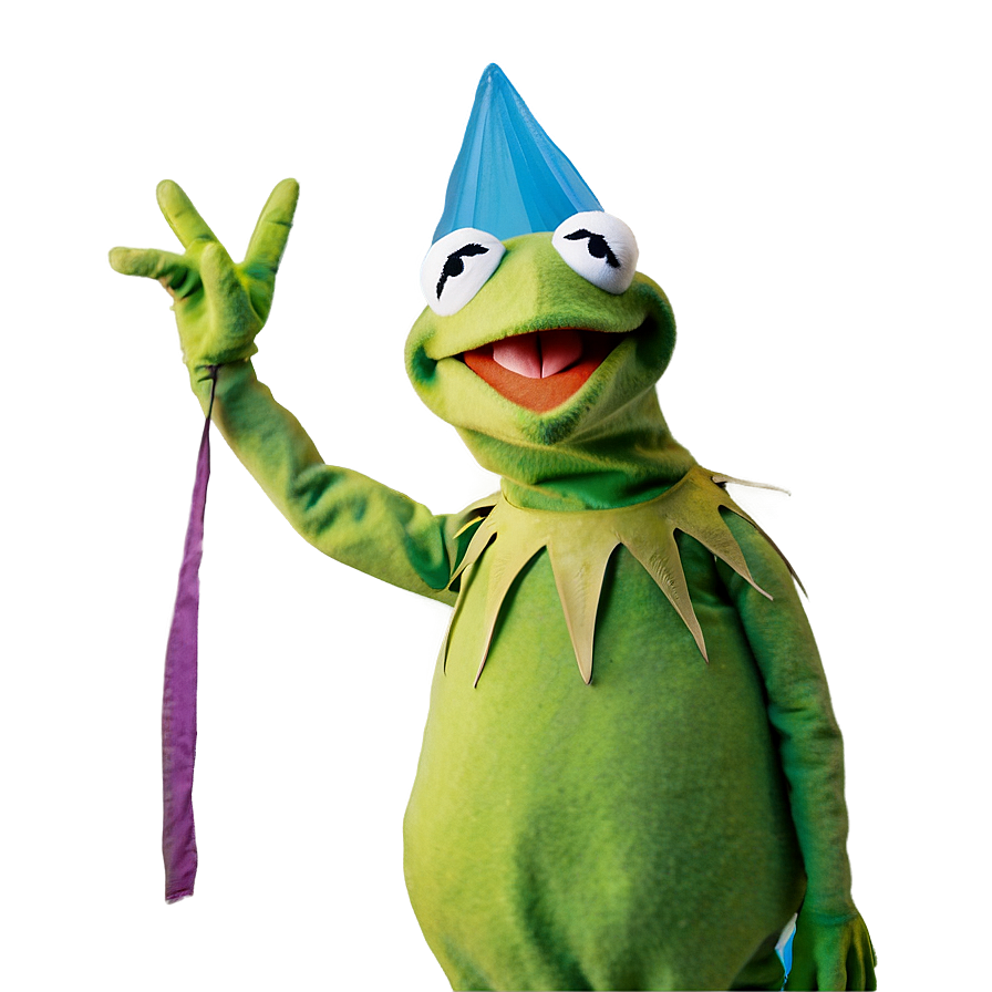 Kermit Waving Png Fiv PNG