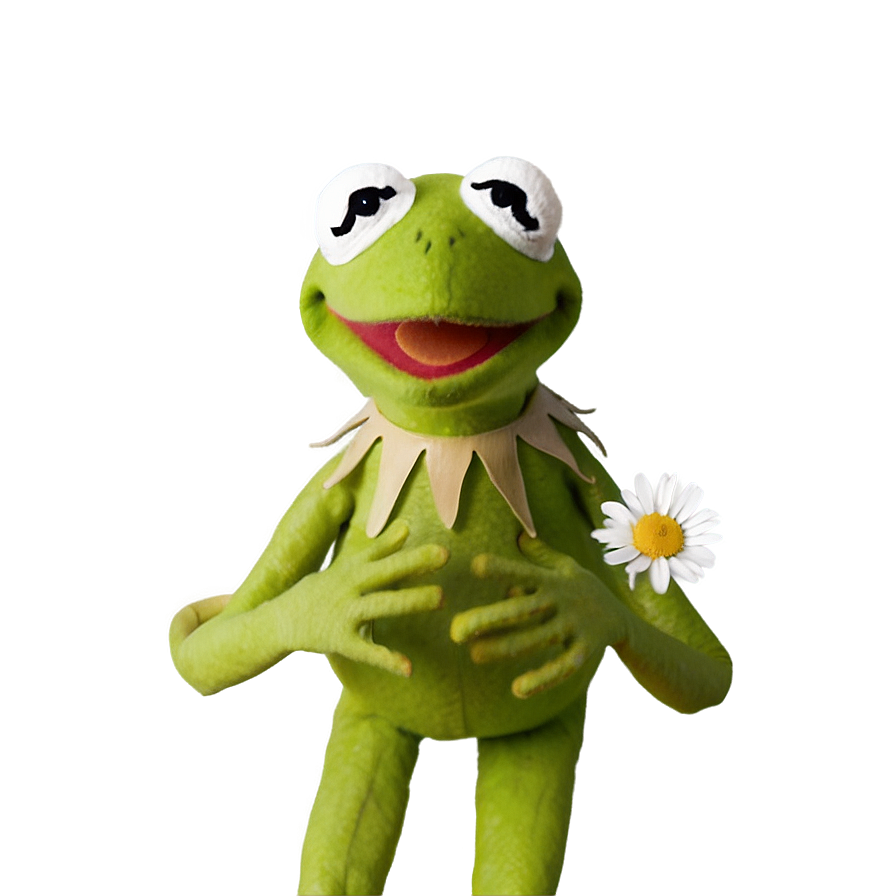 Download Kermit With Flowers Png 24 | Wallpapers.com