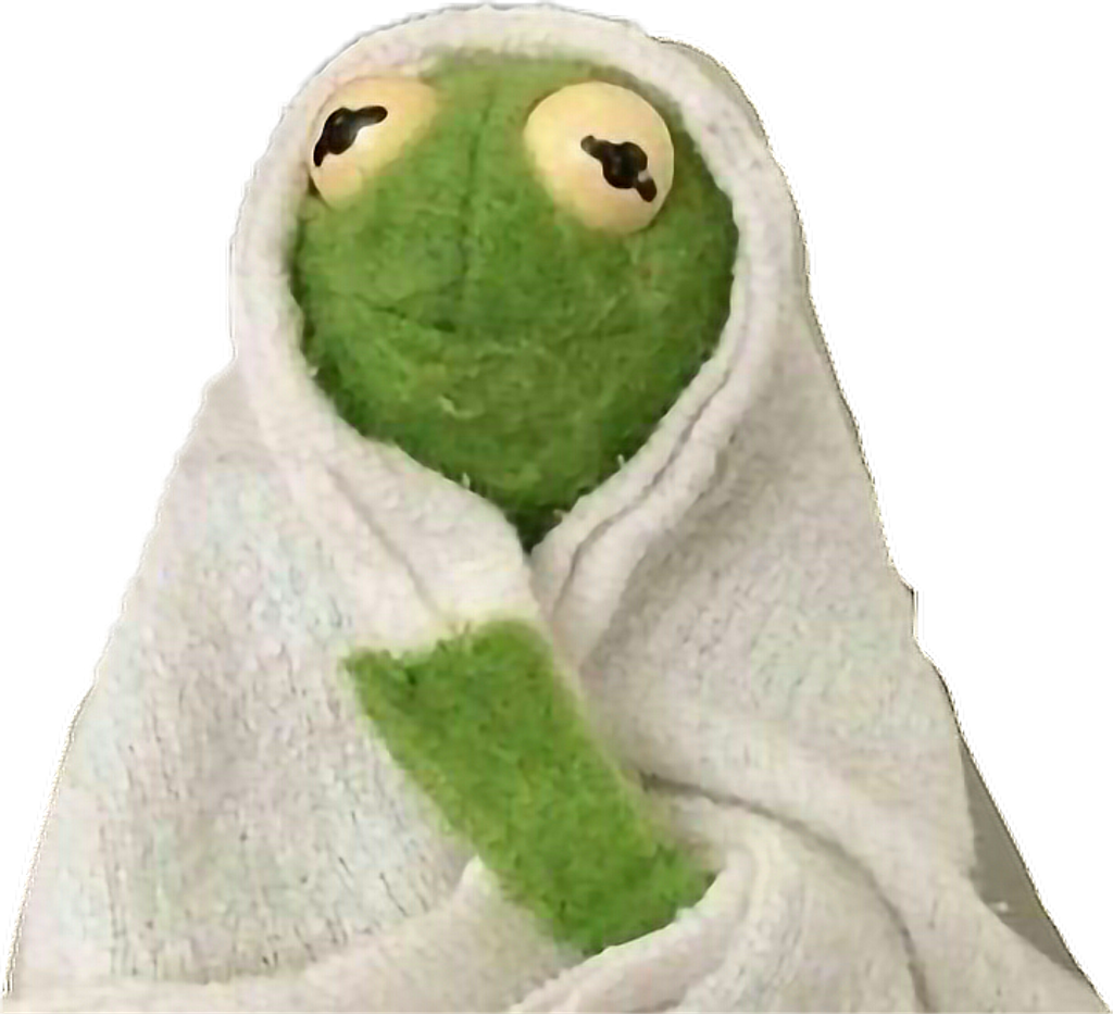 Download Kermit Wrappedin Towel | Wallpapers.com