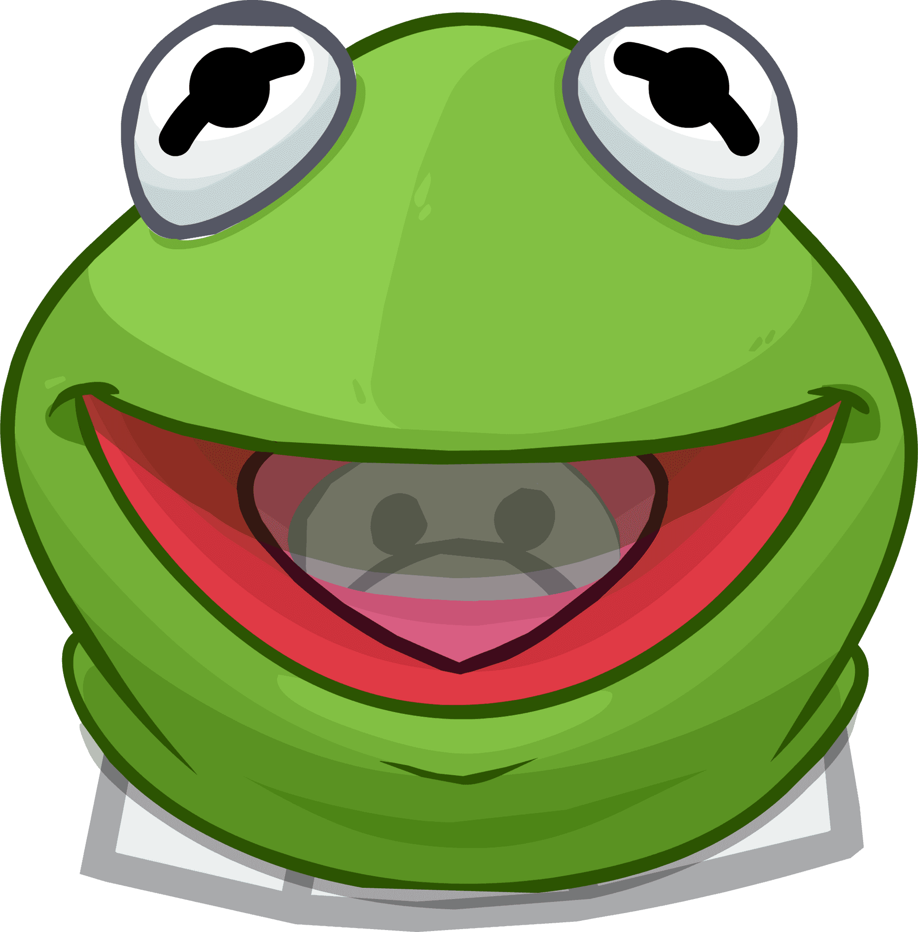 Kermitthe Frog Cartoon Portrait PNG