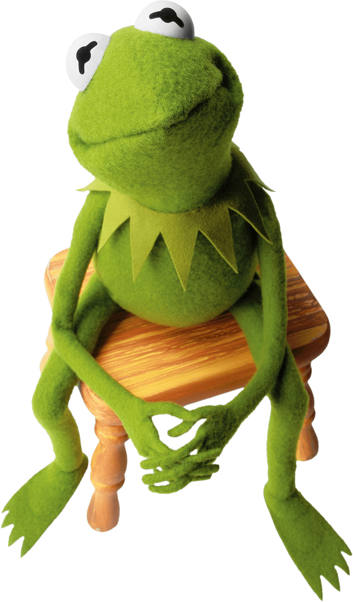 Kermitthe Frog Seated Pose PNG