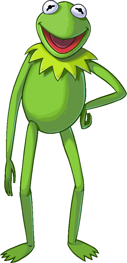 Kermitthe Frog Standing Pose PNG