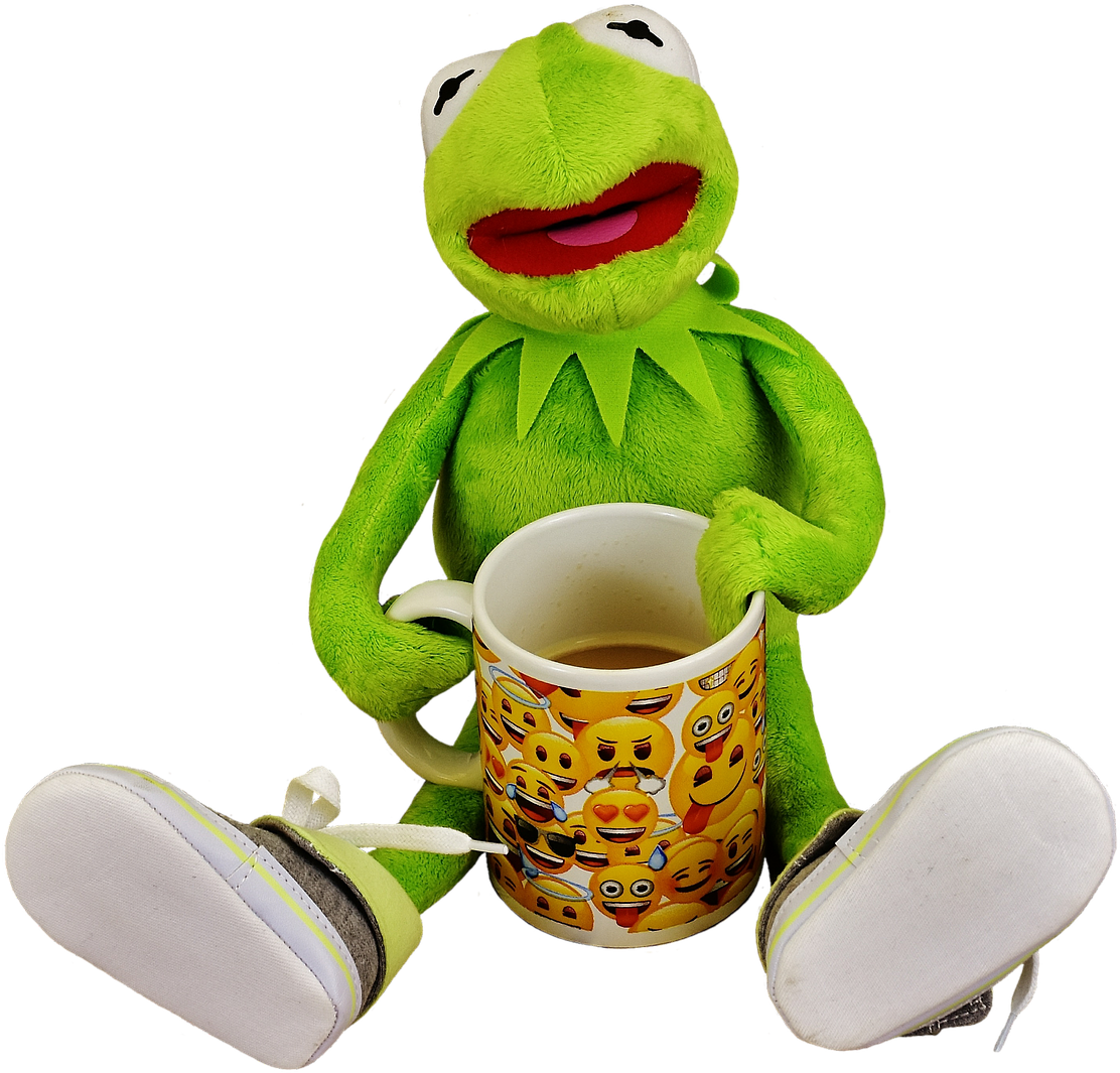 Kermitthe Frogwith Coffee Mug PNG