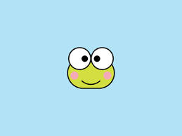 Keroppi And His Red Blush Background