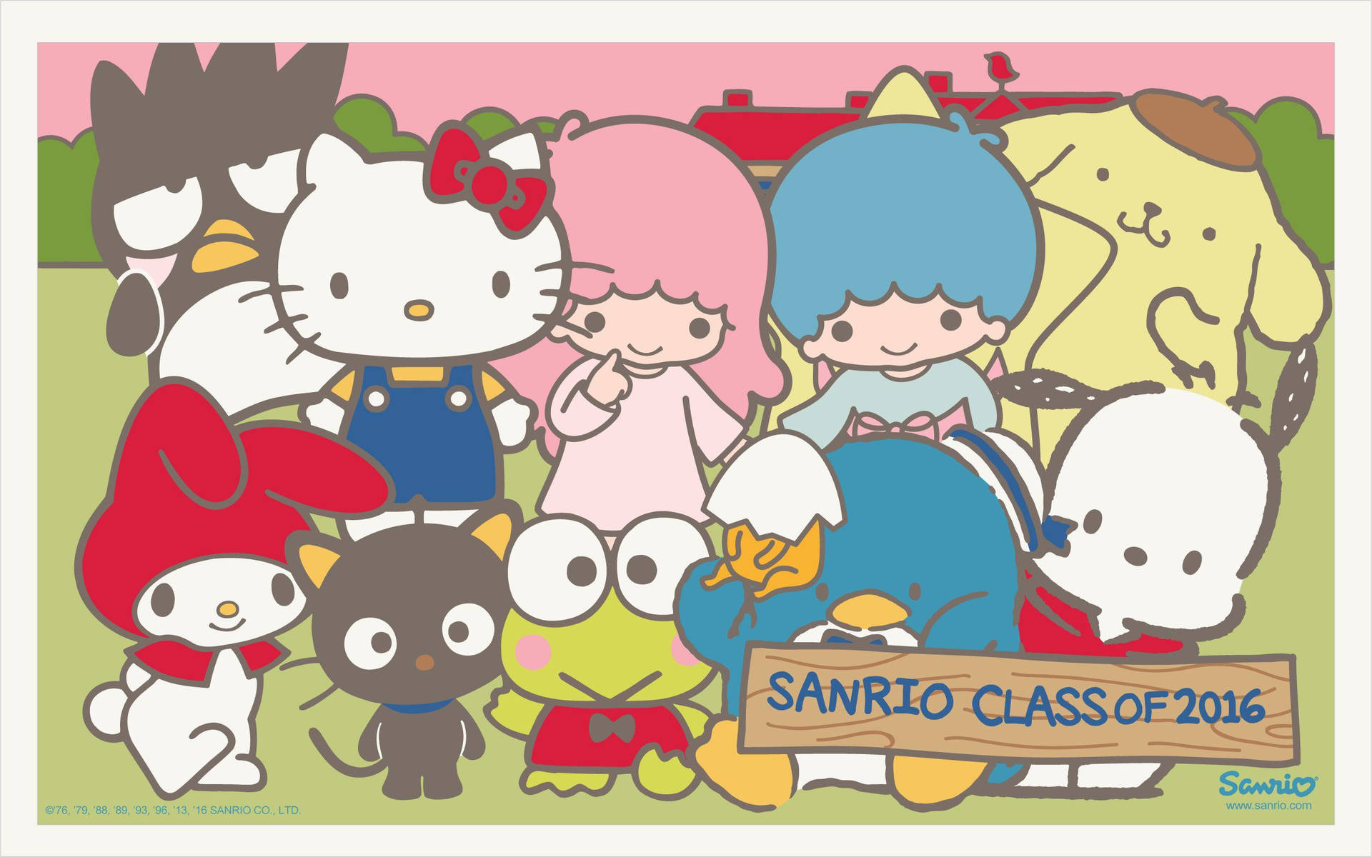 Keroppi And Sanrio Class Of 2016 Wallpaper