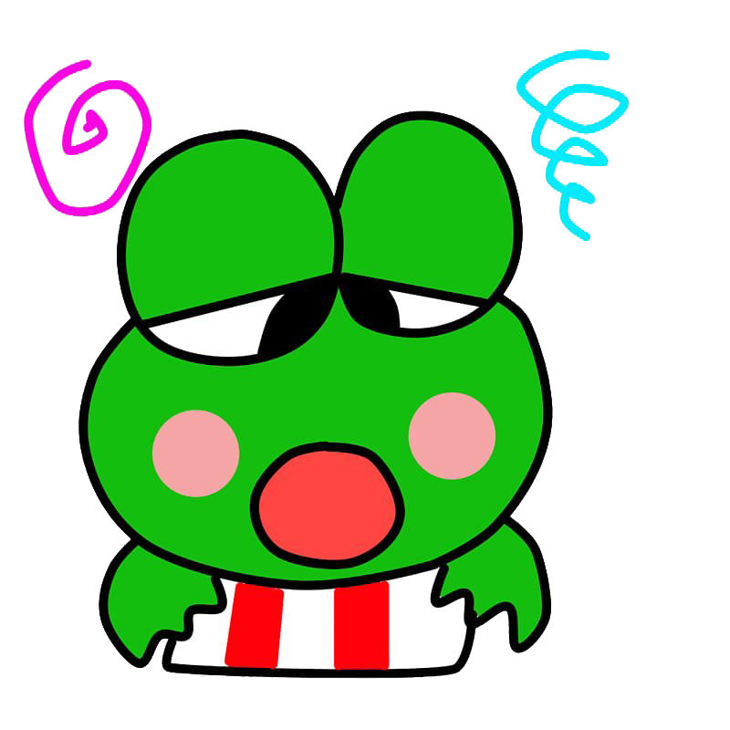 Keroppi Frog Character Illustration PNG