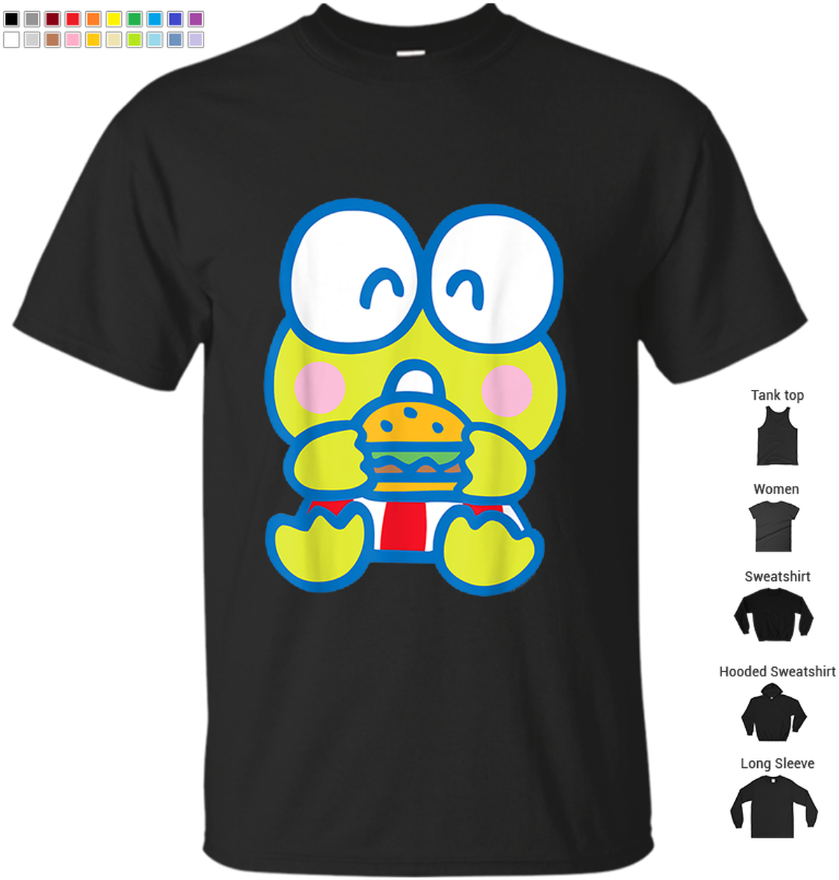 Keroppi Graphic T Shirt Design PNG