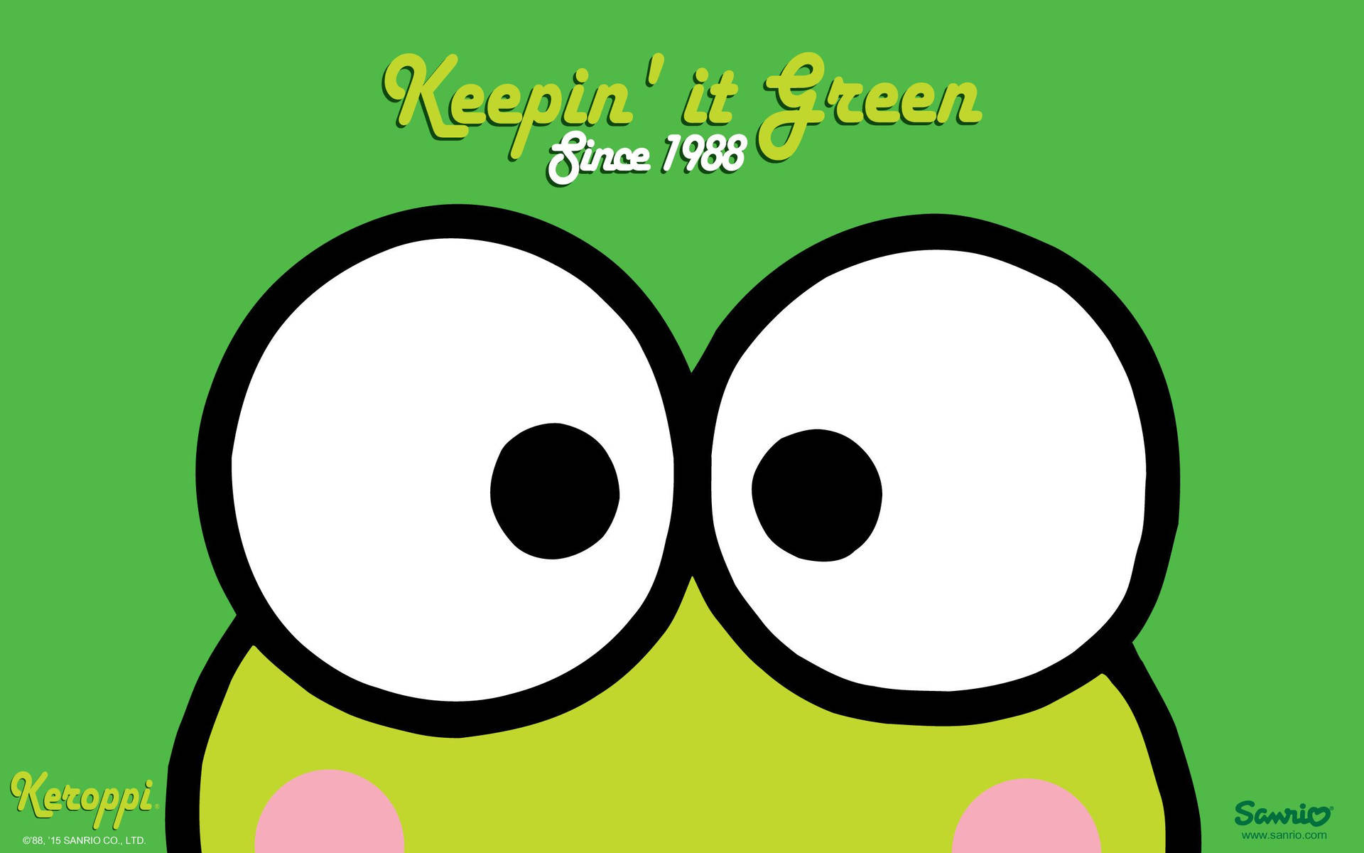 Keroppi Keep It Green Background