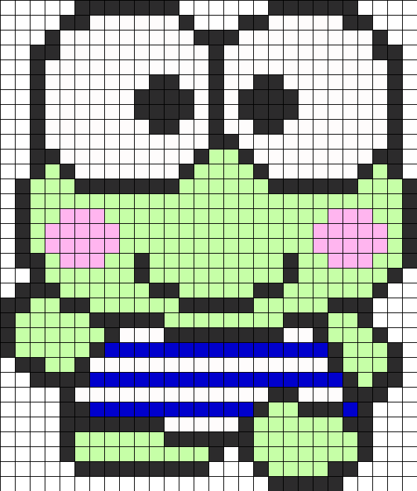 Download Keroppi Pixel Art Creation 2968