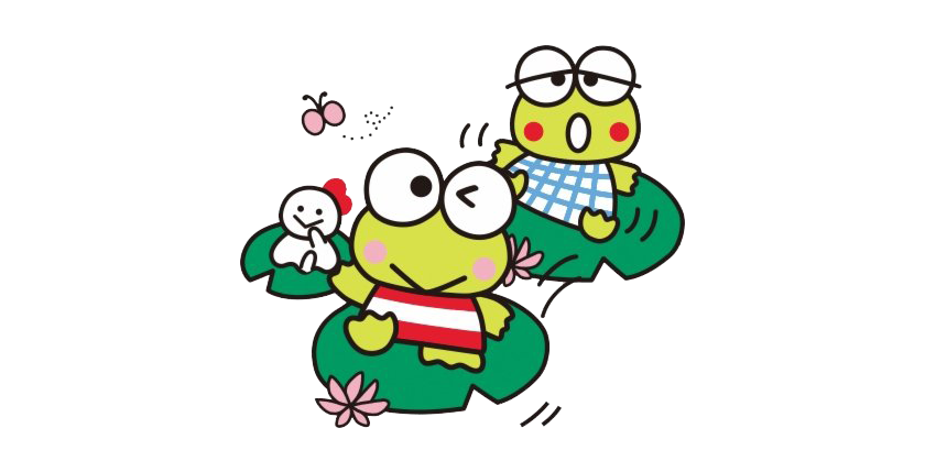 Keroppiand Friends Cartoon PNG