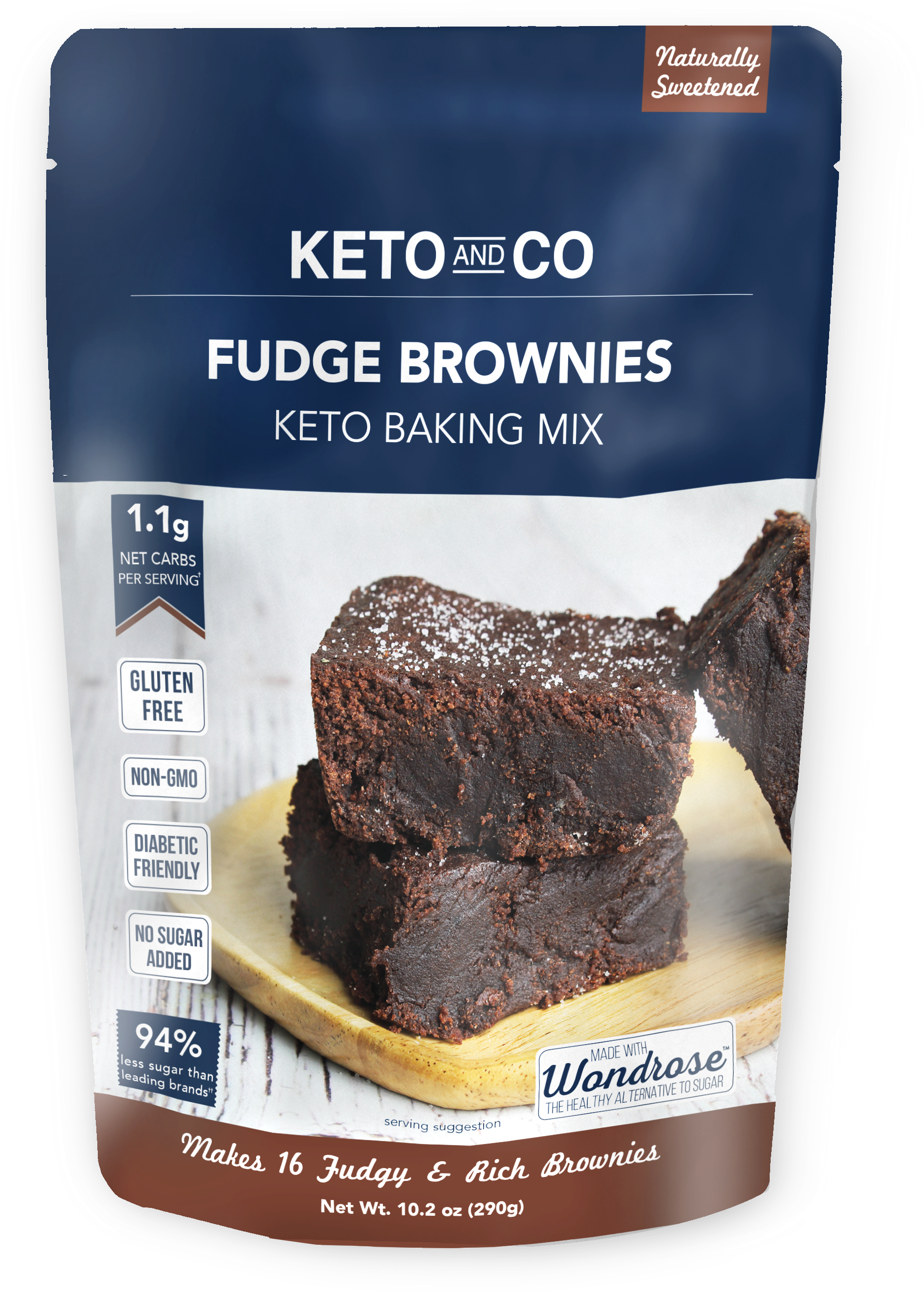 Keto Fudge Brownie Mix Package PNG