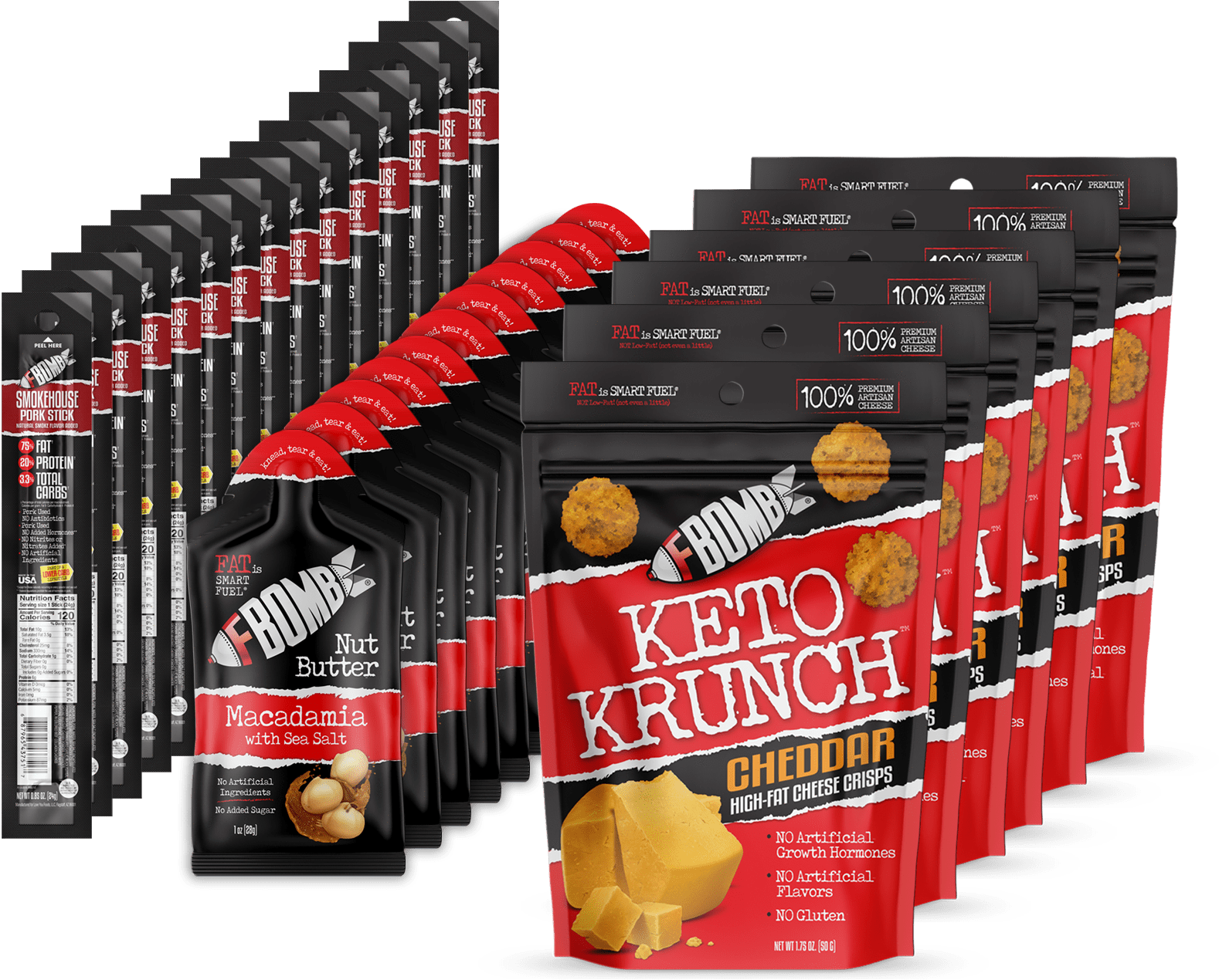 Keto Snack Selection F Bomb Keto Krunch PNG