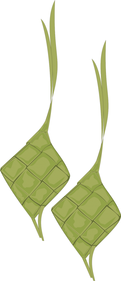 Ketupat Traditional Indonesian Rice Cakes PNG