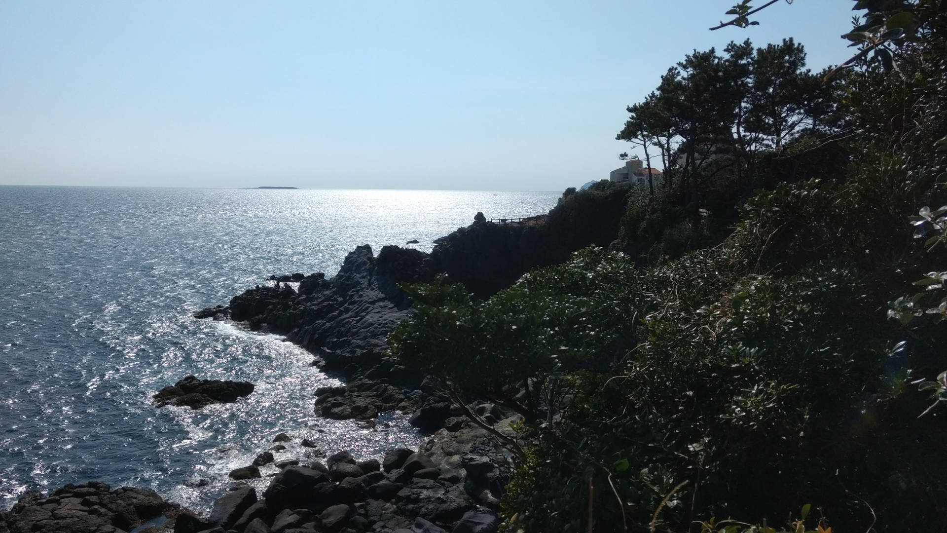 Kørende kystpromenade Jeju-øen Wallpaper