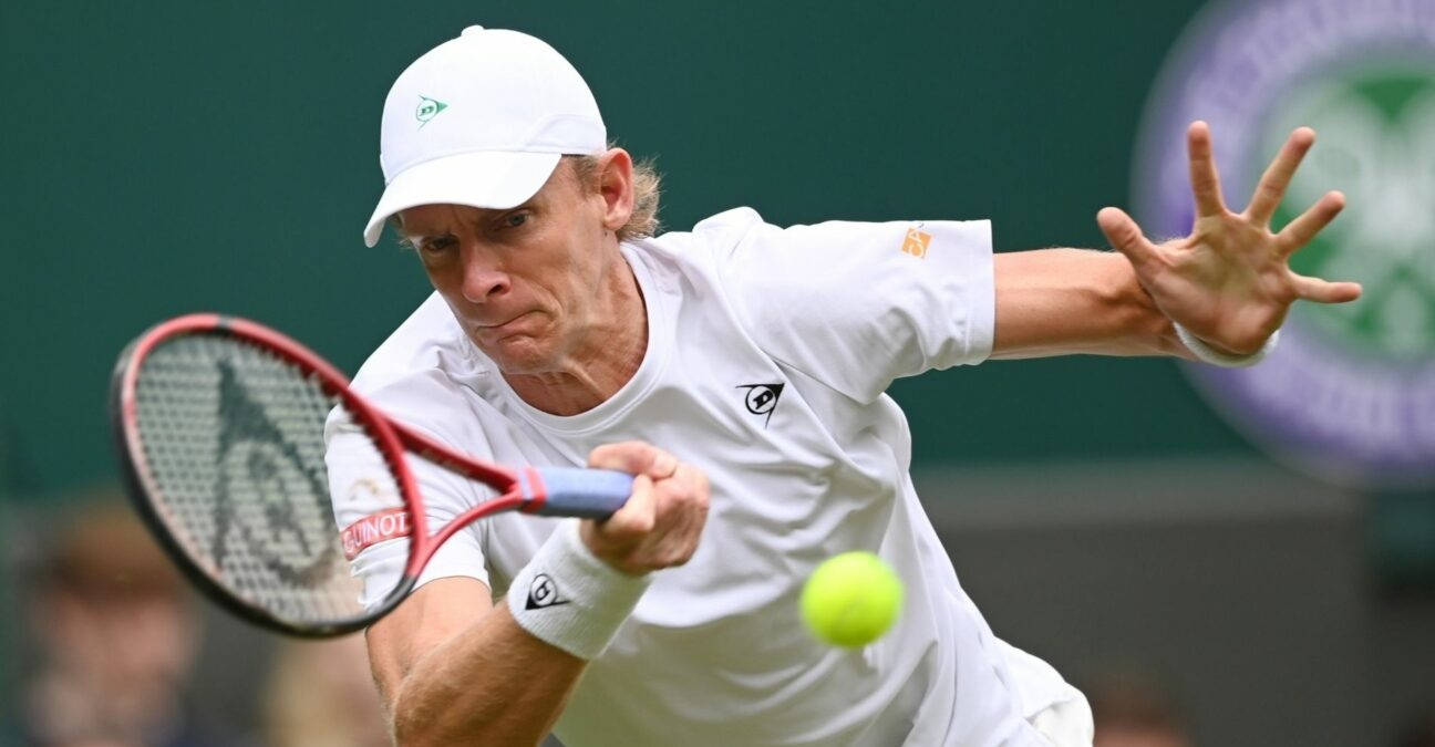 Kevin Anderson In Full-focus During A Major Tennis Tournament Wallpaper