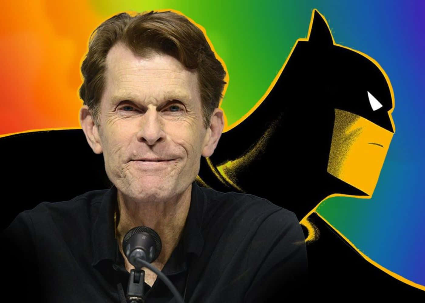 Kevin Conroy behind the scenes of a recording session Wallpaper