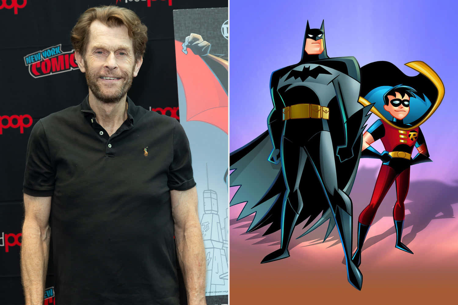 Kevin Conroy, the voice of Batman, behind the scenes in recording studio Wallpaper