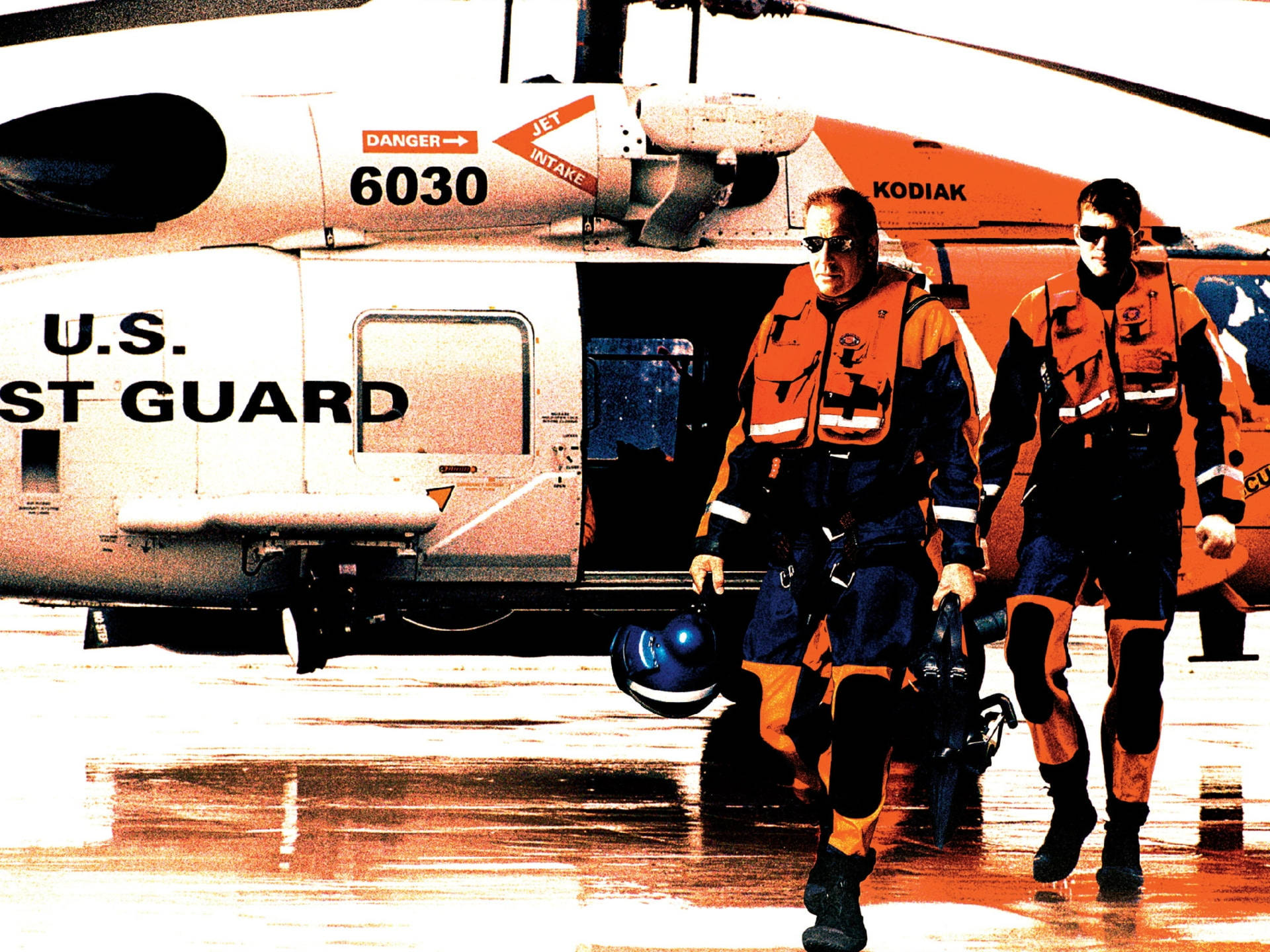Kevin Costner The Guardian Helikopter Wallpaper