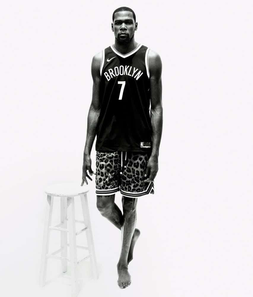 Download Kevin Durant Nets Back View Wallpaper