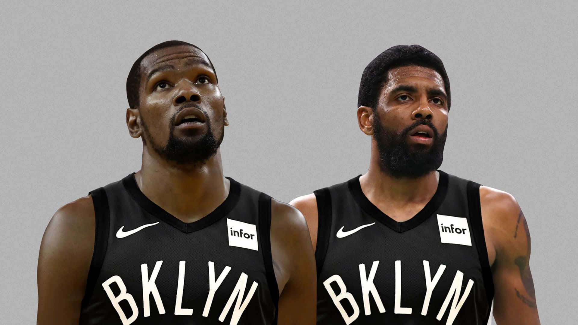 Kevin Durant Nets Brooklyn Basketball Spillere Wallpaper