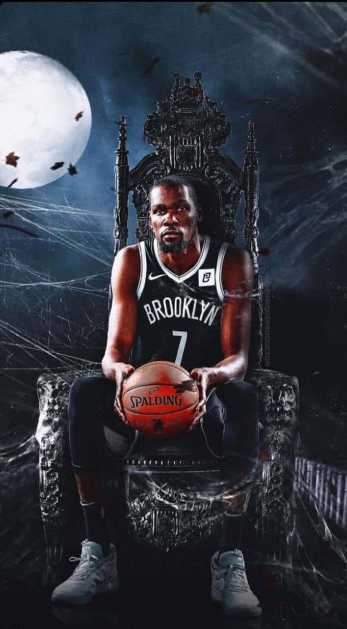 Kevindurant Nets Throne - Kevin Durant Brooklyn Nets Tron Wallpaper