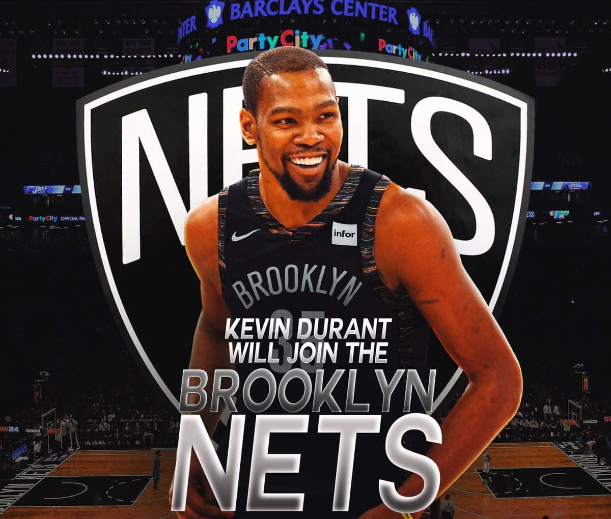 Kevin Durant Nets Cover Wallpaper
