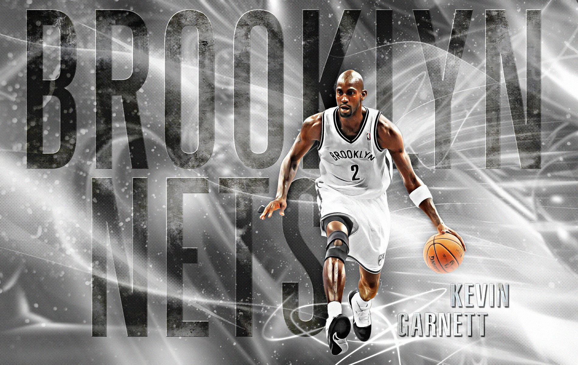 Kevin Garnett Brooklyn Nets. Fondo de pantalla