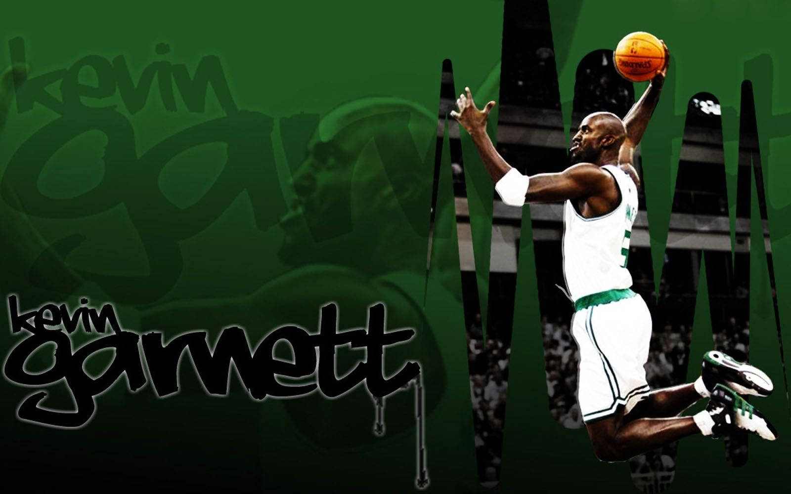 Skulpturelærred af NBA-stjernen Kevin Garnett Wallpaper