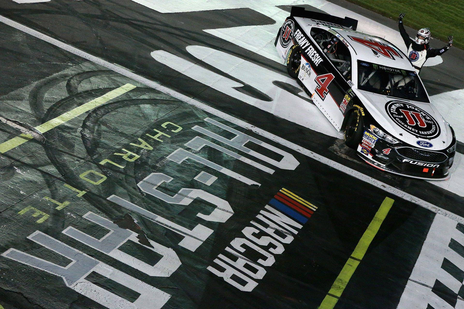 Kevin Harvick On Race Track Wallpaper