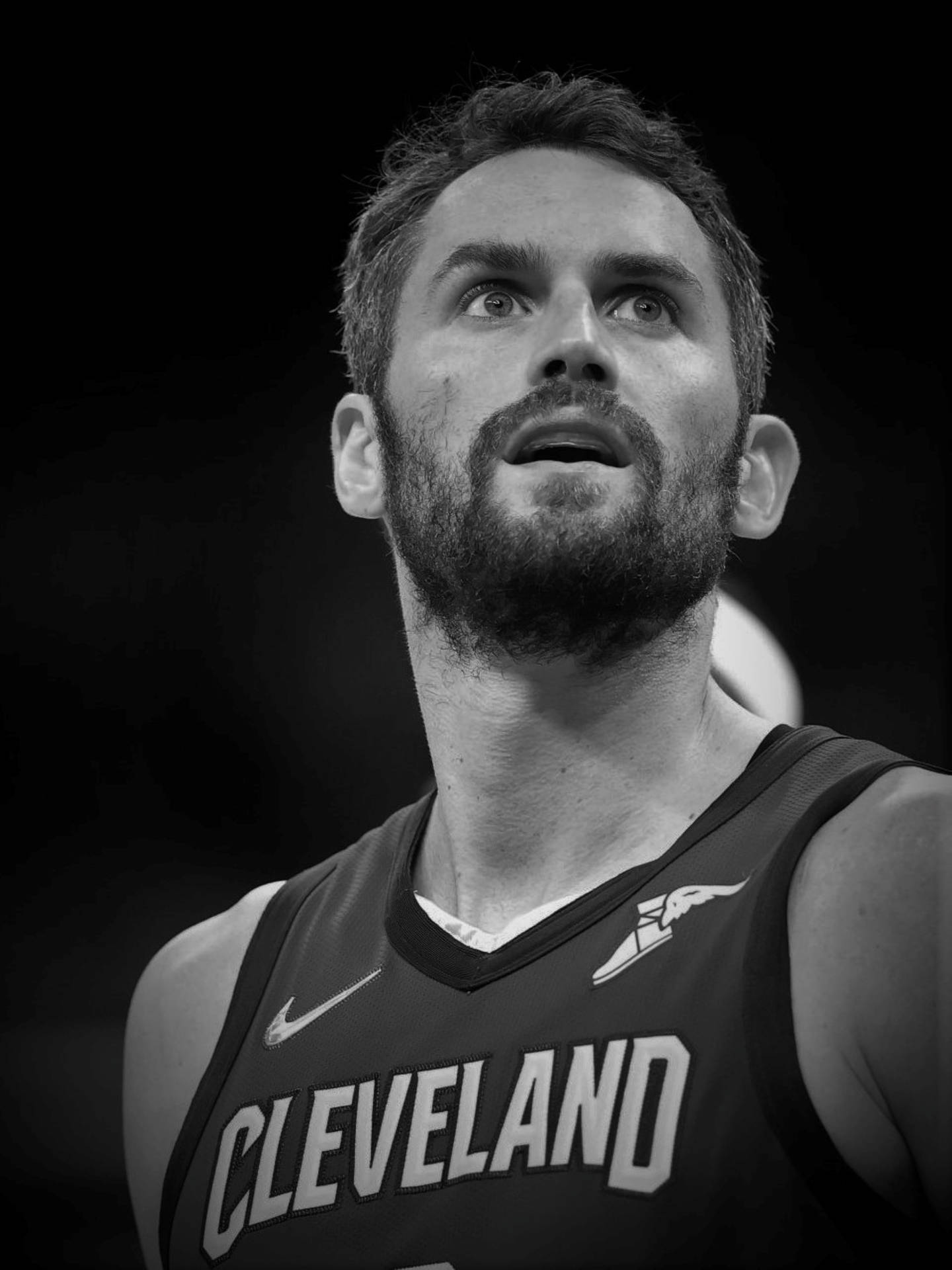 Kevin Love Greyscale Portrait