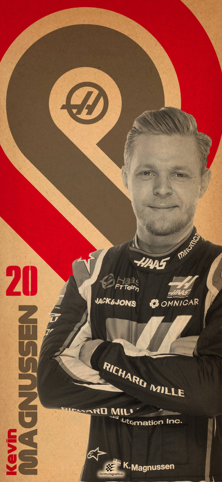 Kevin Magnussen 20 Haas Edit Wallpaper