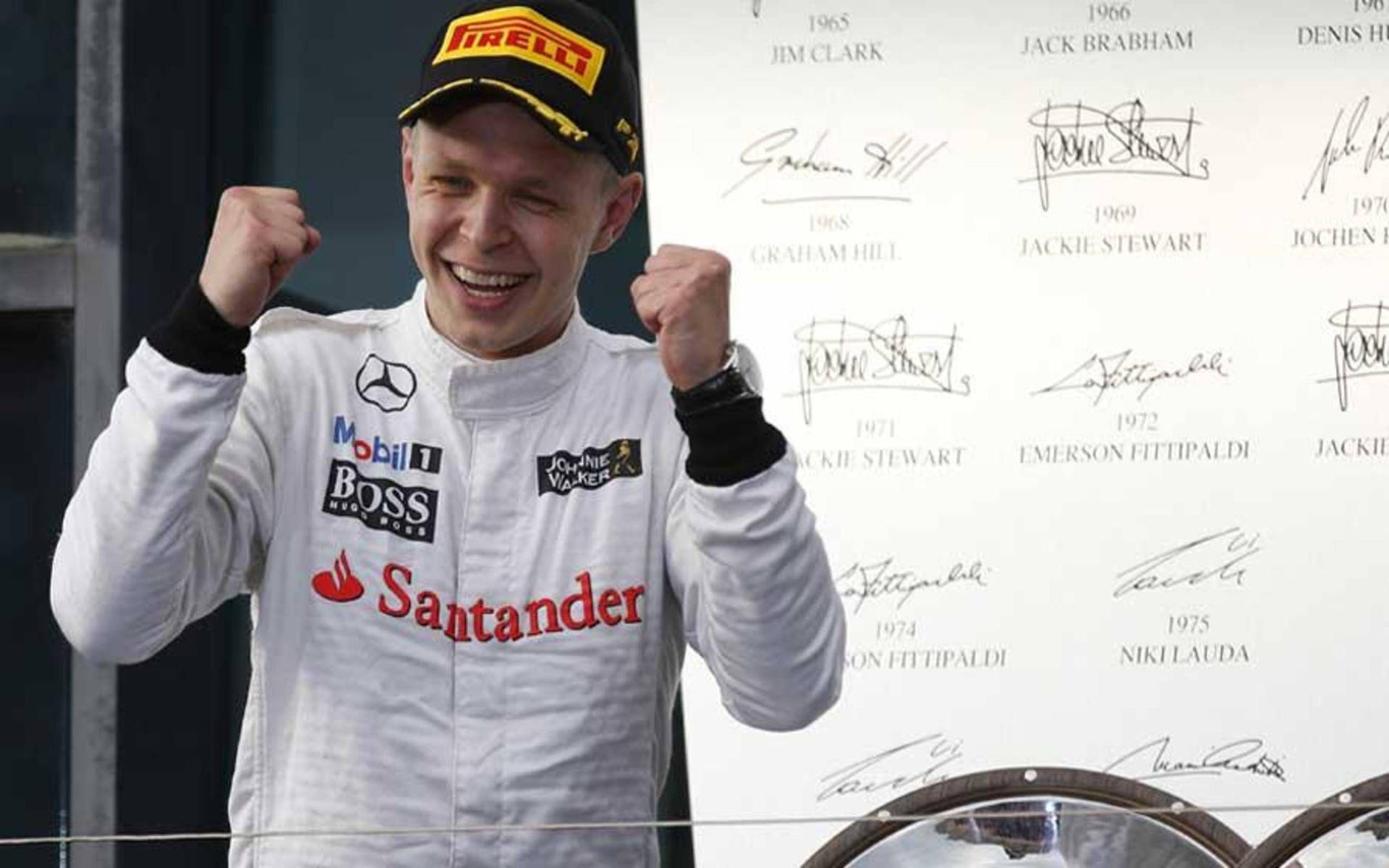 Kevin Magnussen Victorious Moment Wallpaper