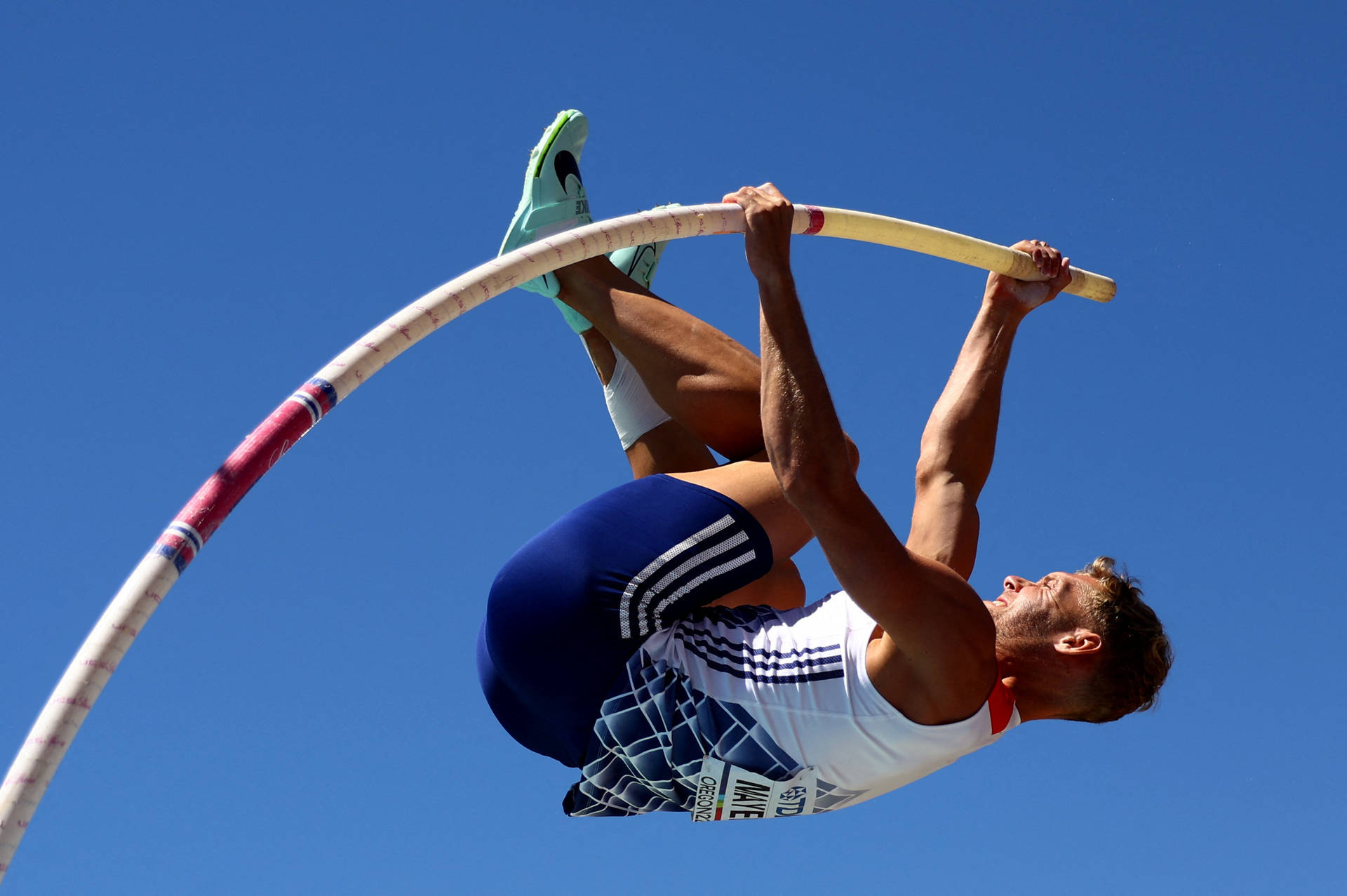 Kevin Mayer French Pole Vault Athlete Wallpaper