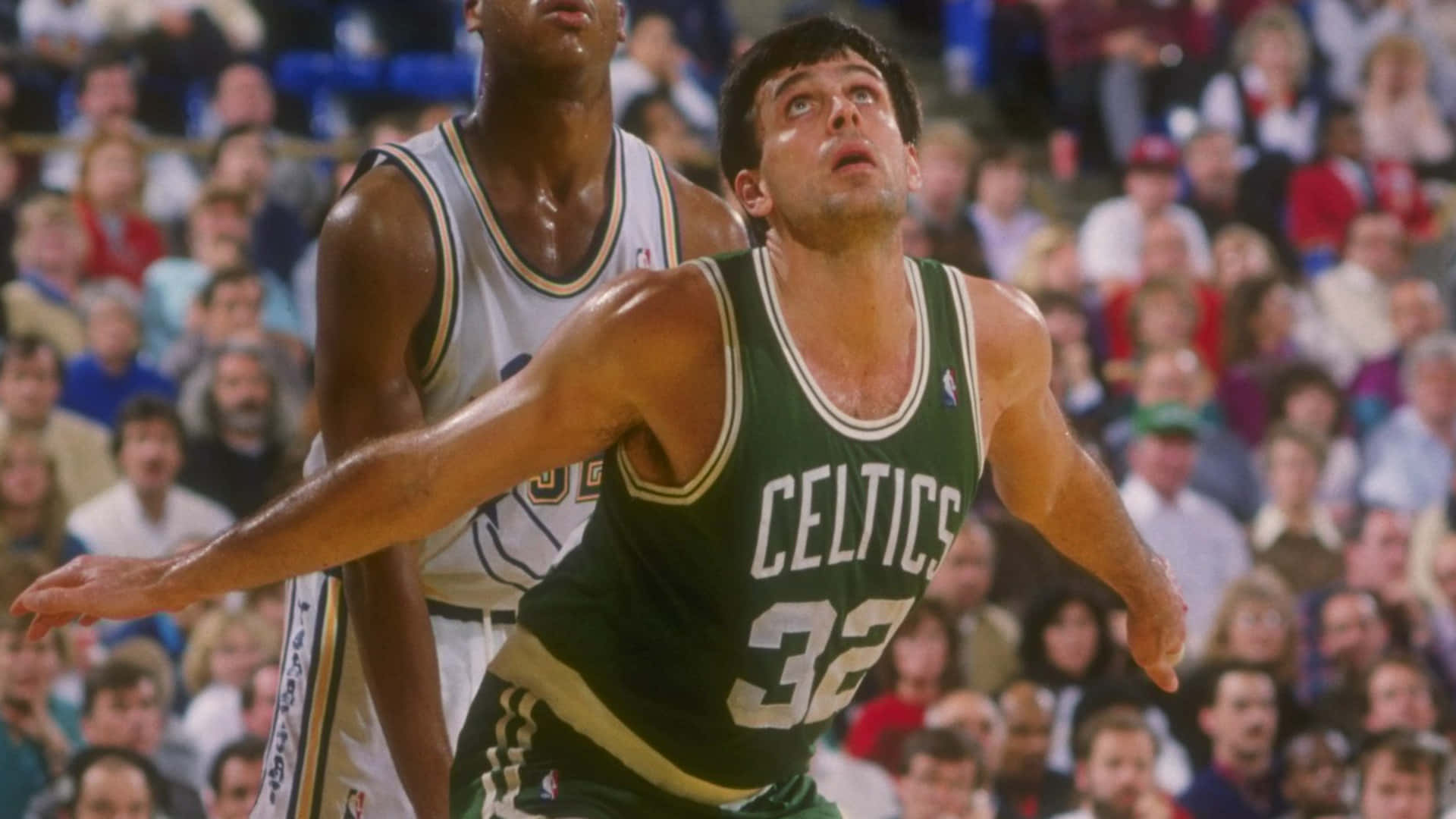 Kevin McHale Boston Celtics Waiting Ball Defense Wallpaper
