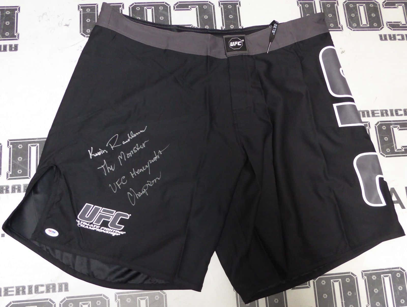 Kevin Randleman Signed UFC Fight Shorts Wallpaper