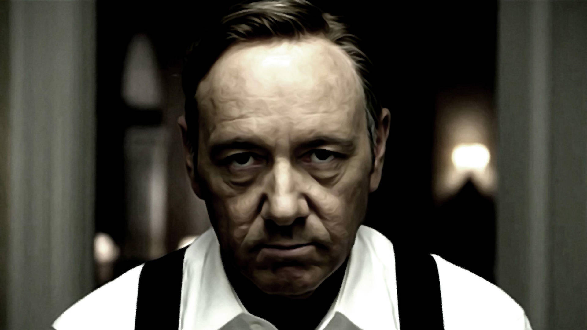Kevin Spacey Looking Seriously Wallpaper