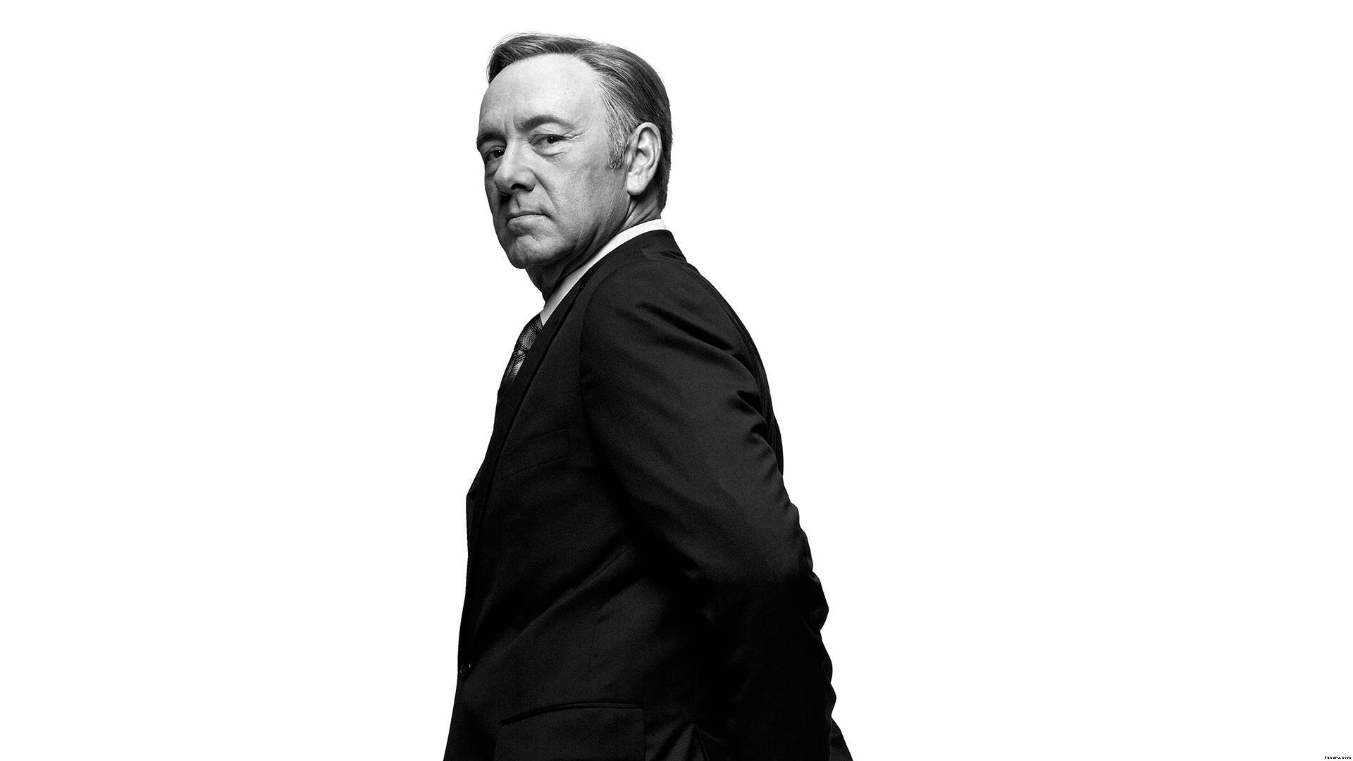Kevin Spacey On A White Background Wallpaper
