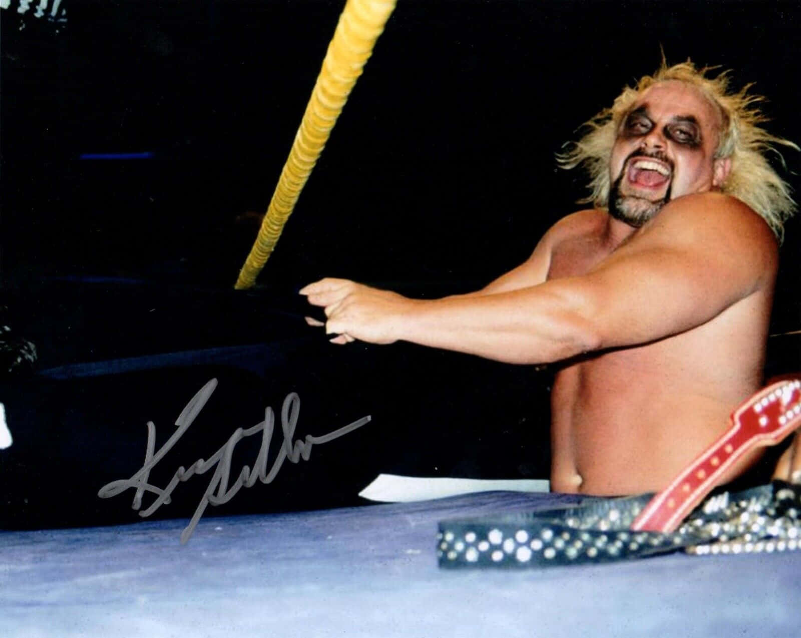 Kevin Sullivan Signed Wrestling Photo Wallpaper