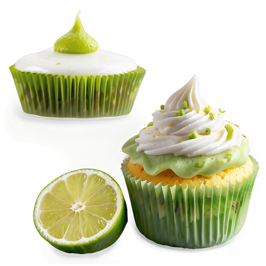 Key Lime Cupcakes Png 06112024 PNG