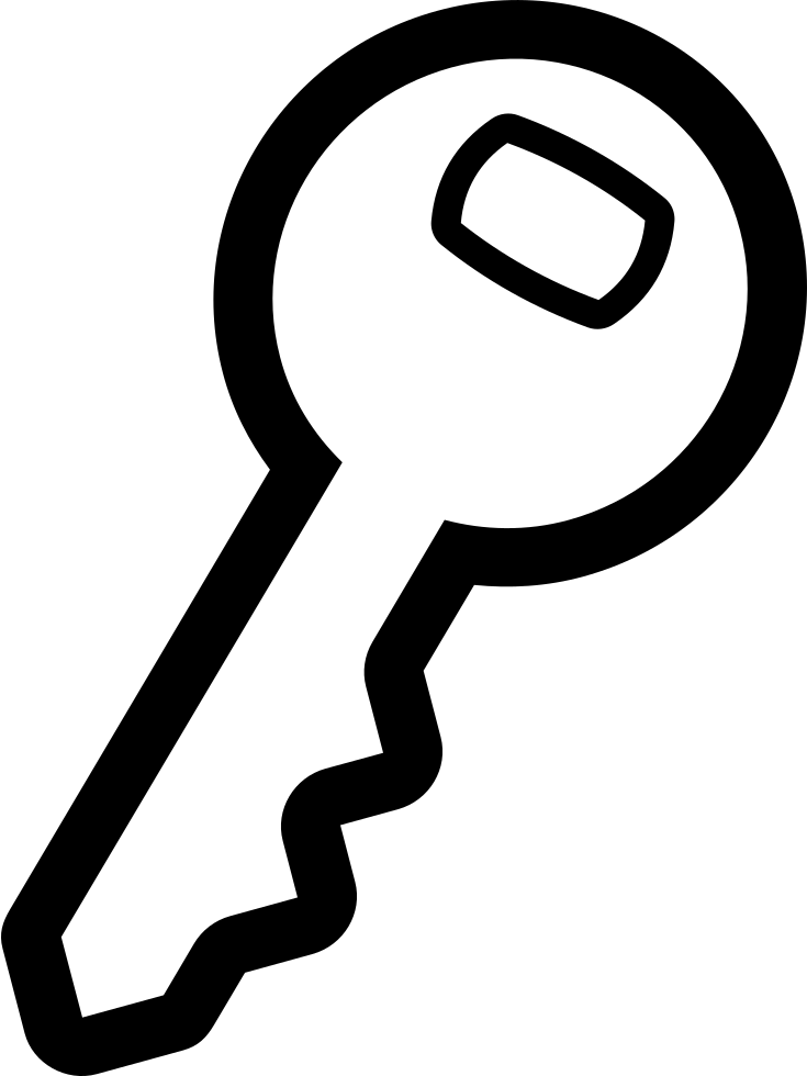 Key Silhouette Icon PNG