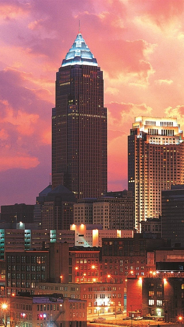 Cleveland Script and Skyline iPhone background  Cleveland, Cleveland  skyline, Ohio state wallpaper