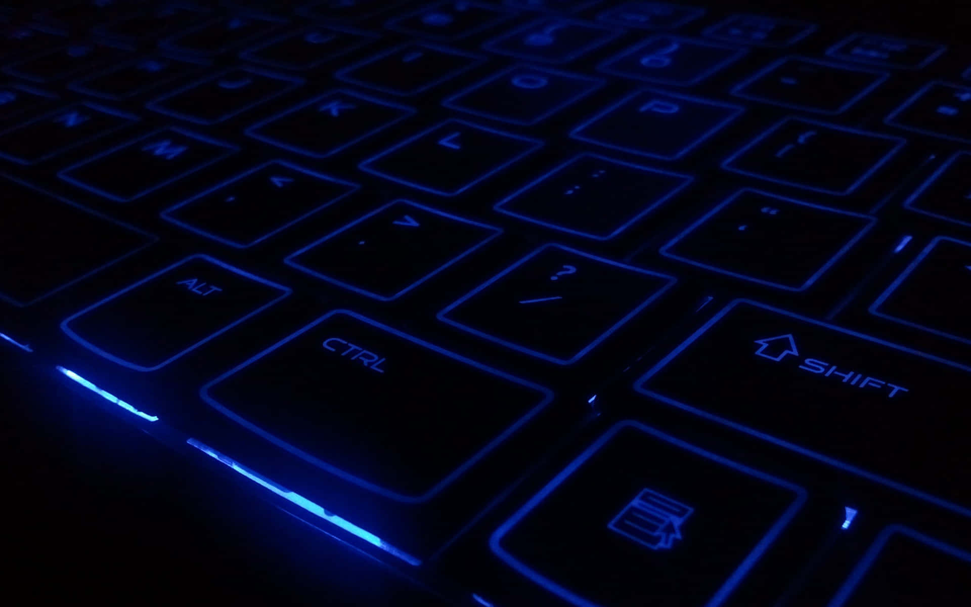 Smukblå Tastatur.