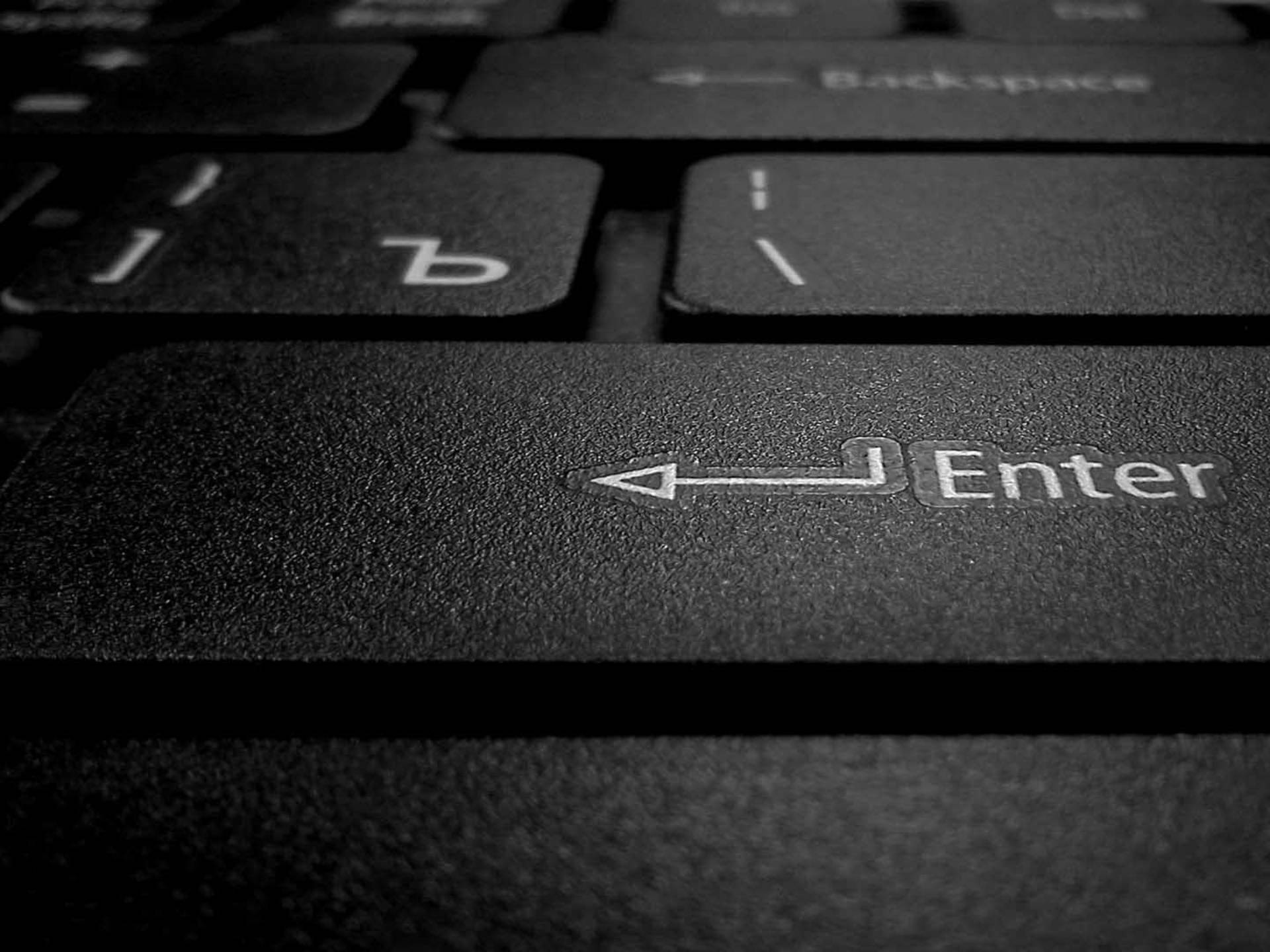 Keyboard Keys On Black Tablet Wallpaper