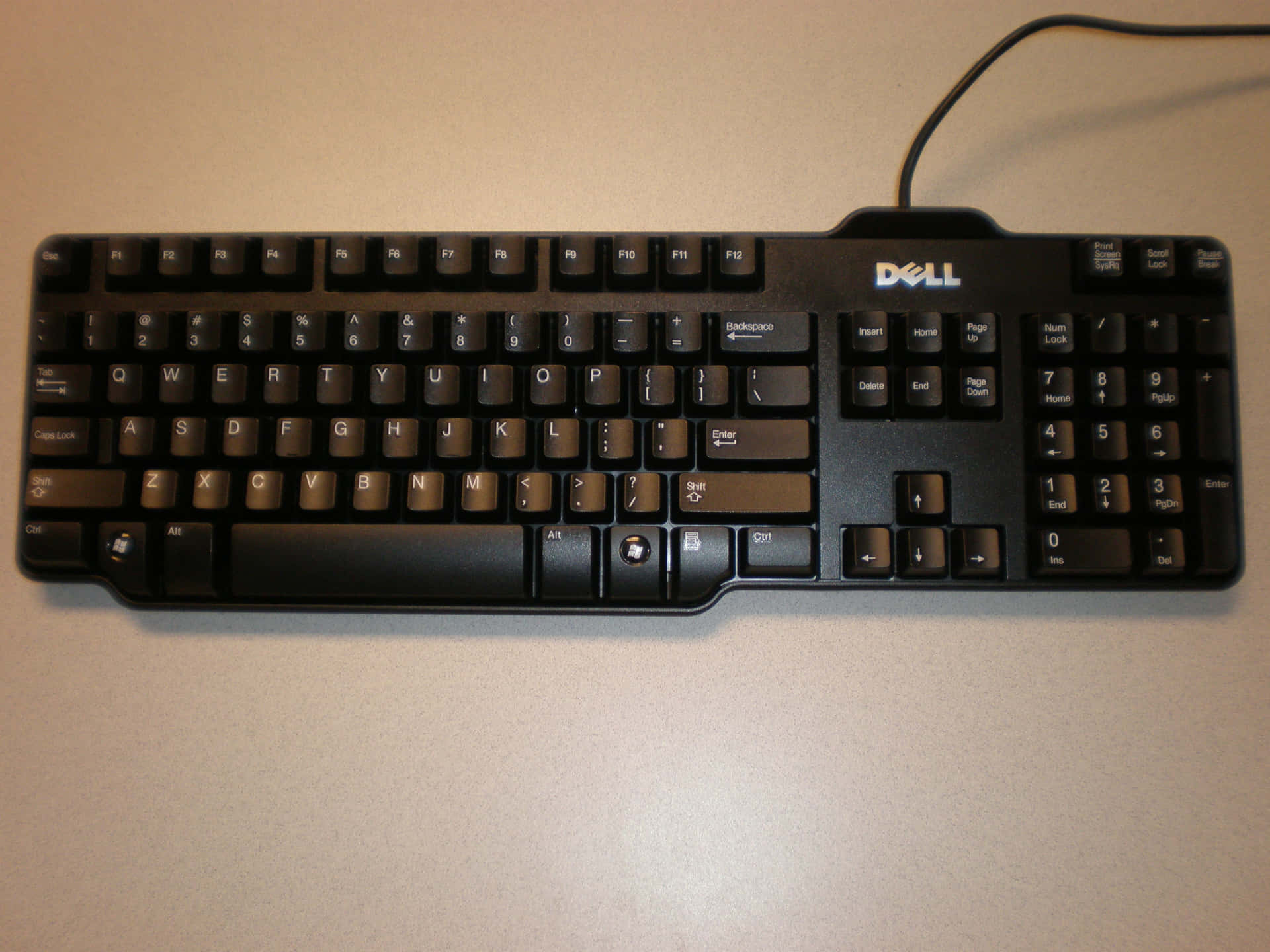 A Dell Computer Keyboard