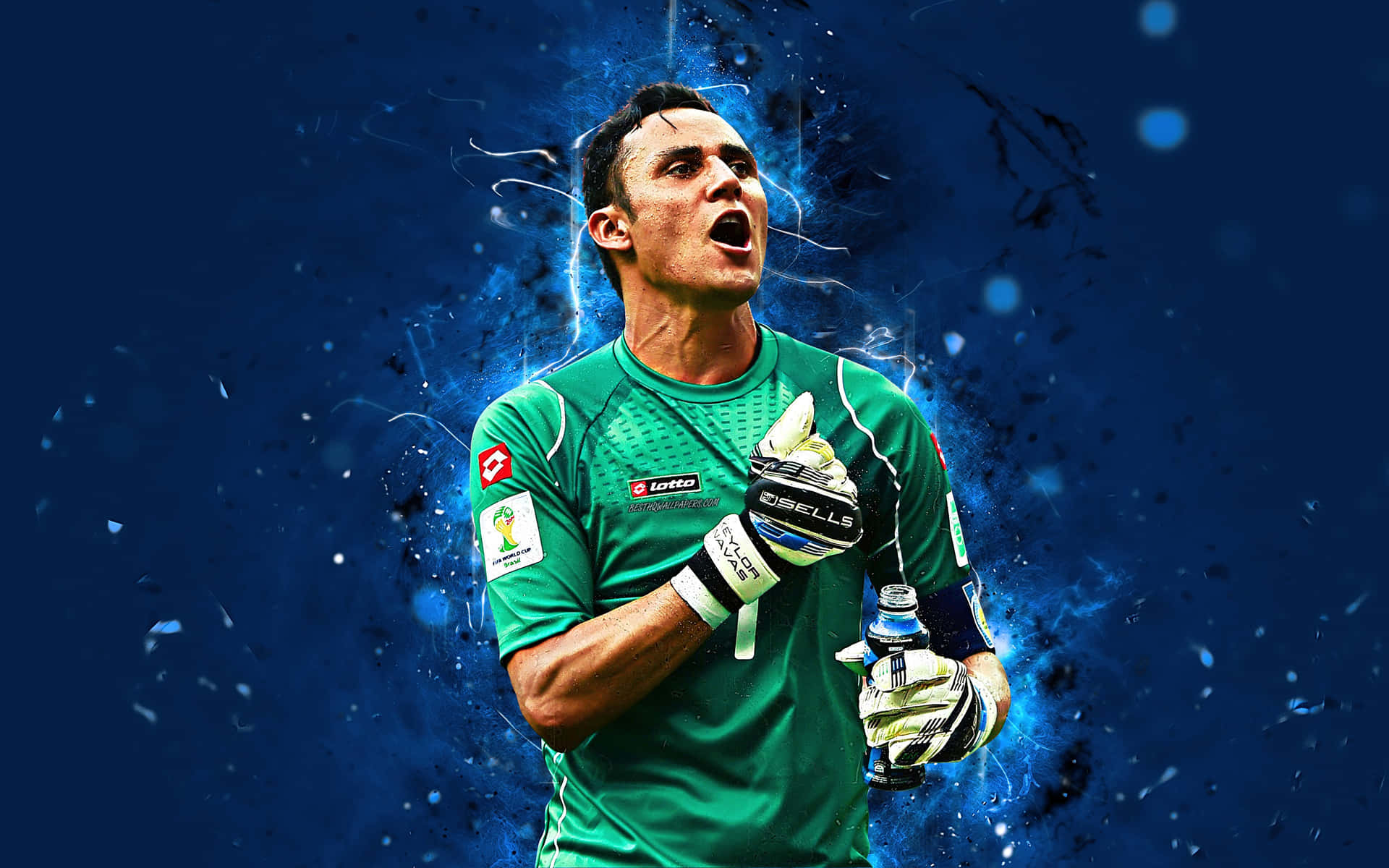 Keylor Navas in Action Wallpaper