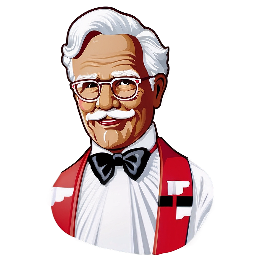 Download Kfc Logo With Colonel Sanders Png 24 | Wallpapers.com