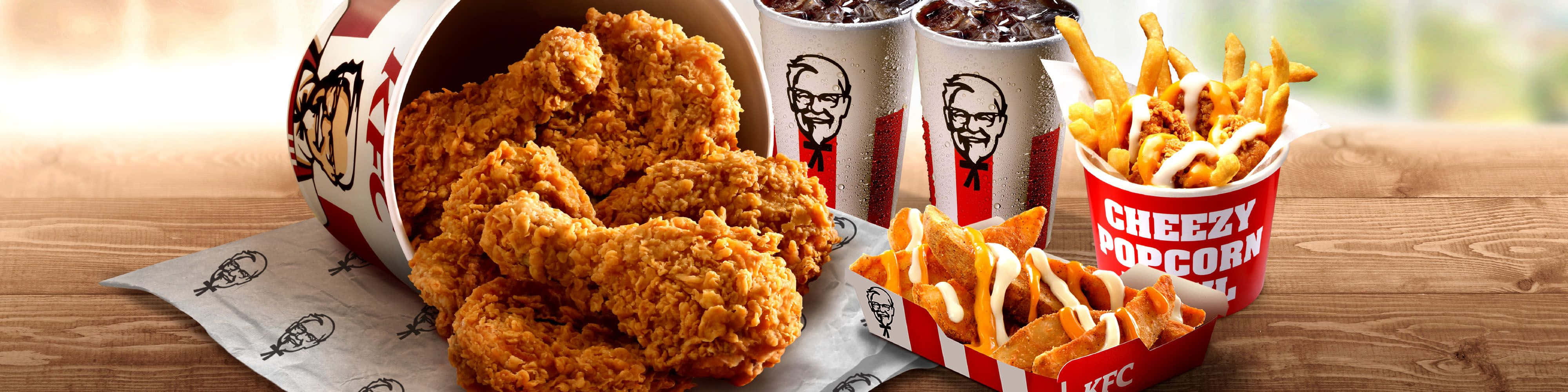 Indulge in the crispy, juicy goodness of KFC today!