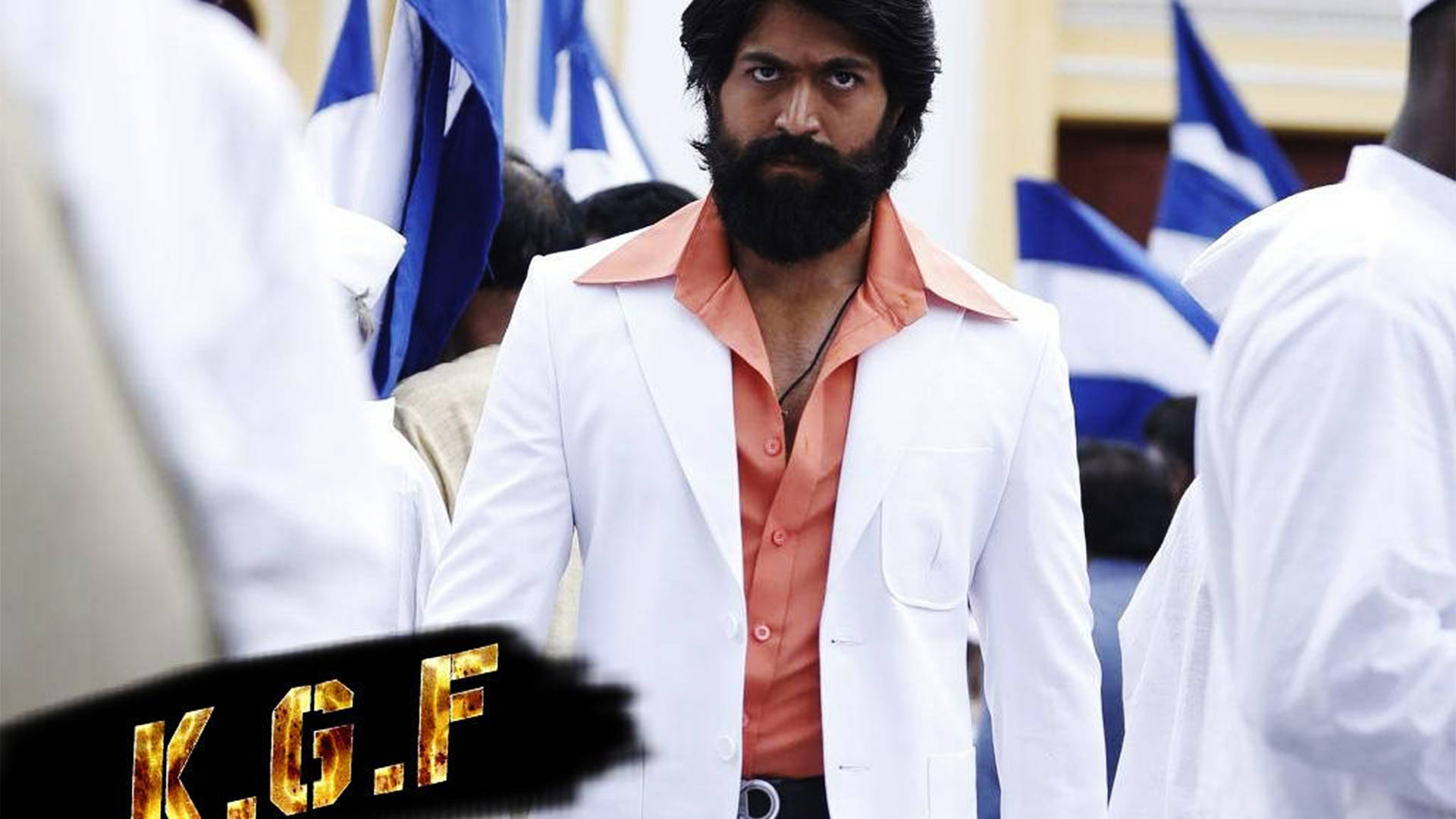 Kgf 4k Rocky White And Pink Suit Wallpaper